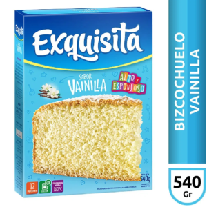 Bizcochuelo “EXQUISITA” Vainilla x 540 grs