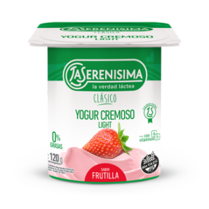 Yogur Cremoso Light “LA SERENISIMA” Frutilla x 120 grs